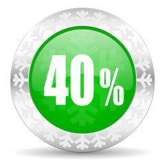 40 percent icon