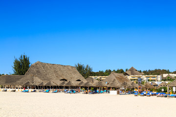 Beach resort on a sunny day