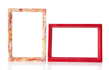Set of wooden framework for photo or pictures