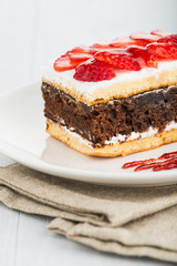 Chocolate strawberry cake