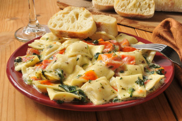 Lobster ricotta ravioli