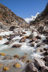 Trekking around Everest Foothill Nepal 