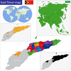 East Timor map