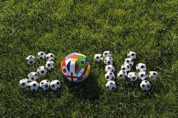 Football 2014 Soccer Balls Green Grass