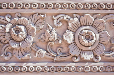 thai stucco pattern.