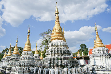 The 20 pagonda at Lampang city,Thailand.