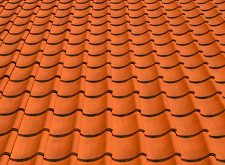 Naklejka premium Tiling roof in resort village of Nida, Lithuania, Europe