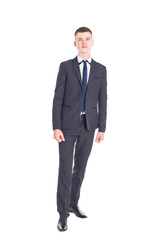 young handsome man in a classic suit