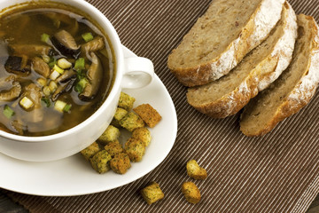 Soup with mushroom