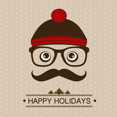Hipster Christmas card