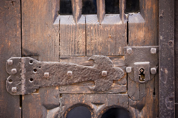 old door with hinge