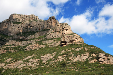 Fototapeta na wymiar Widok z góry Montserrat w pobliżu Barcelony, Katalonia, Hiszpania.