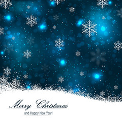 Beautiful christmas background with snowflakes