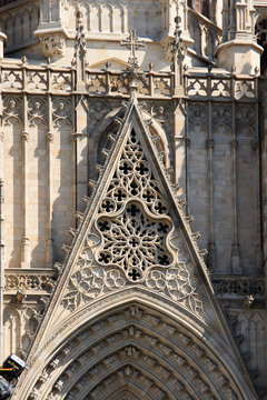 Barcelona cathedral facade details
