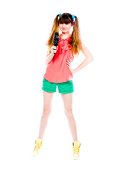 young and beautiful woman tourist