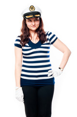 young and beautiful woman tourist