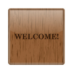 Obraz premium Welcome icon