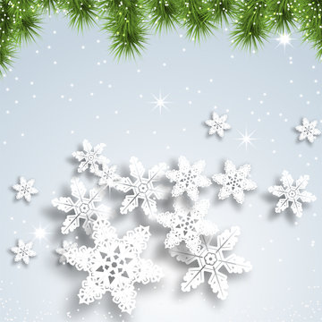 Snowflake Christmas background