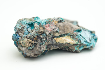 Malachite with azurite
