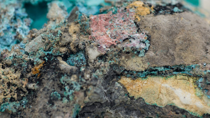 Malachite with azurite