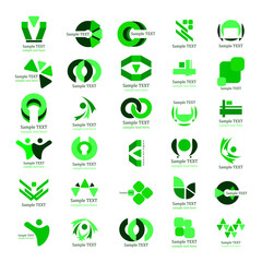 Unusual Icons Set - Isolated On Gray Background