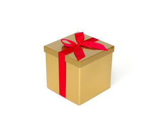 Fototapeta premium Gold gift box