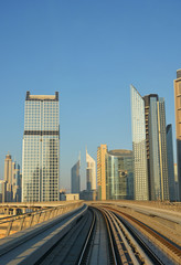 Fototapeta na wymiar Cityscape, Metro, Dubai