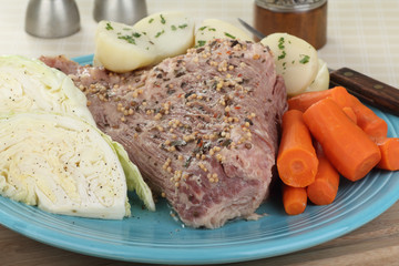 Corned Beef and Cabbage Dinner