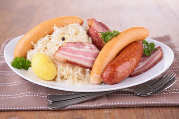 cabbage and meats