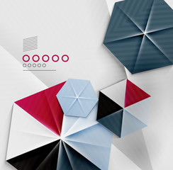 Hexagon business paper geometric shape