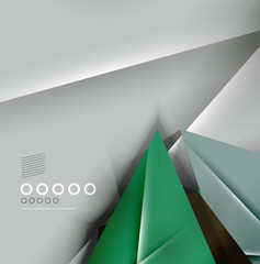 Paper business triangles abstract background
