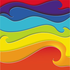 Rainbow background, bright colored template