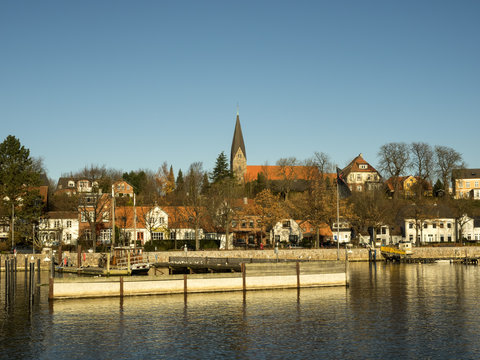 Eckernfoerde in Germany, the old harbor