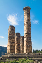 Temple of Apollo at Delphi oracle archaeological site in Greece - 59250695