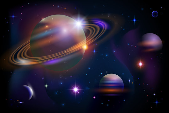 Planets and space.