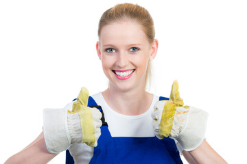 erfolgreiche handwerkerin