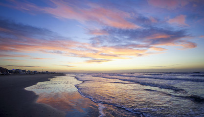 Sunset on the beach