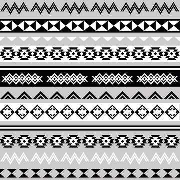 Tribal ethinc ztec seamless pattern