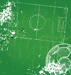 Plakat Soccer / Football design template,free copy space, vector