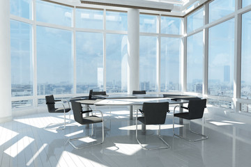 Modern office with many windows - 59253695