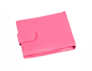 Pink purse with snap fastener