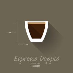 Simple Modern Espresso Doppio Manual Wallpaper