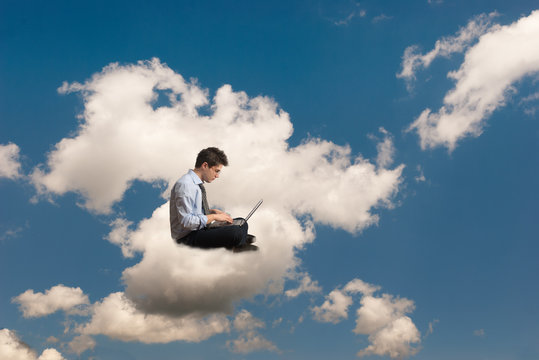 Man on the cloud