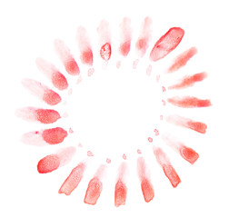 watercolor doodle circle