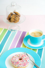 kaffee mit donut