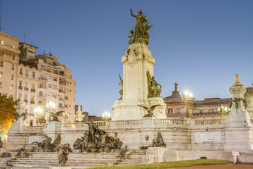 Fototapeta na wymiar Plac Kongres w Buenos Aires, Argentyna