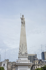 The Piramide de Mayo in Buenos Aires, Argentina.