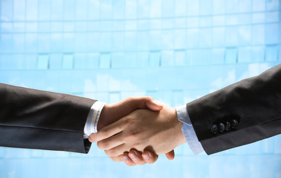 handshake of two businessmen