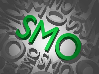 Green SMO illustration - obrazy, fototapety, plakaty