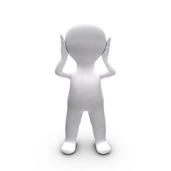 Metaphor of a person who chooses to ignore what he hears